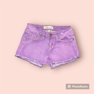 Woman’s purple size 0 Jean shorts😍🩳